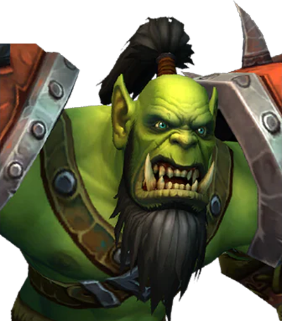 Orc fra Horde, inspirert av Alfakrøll (Shaman)